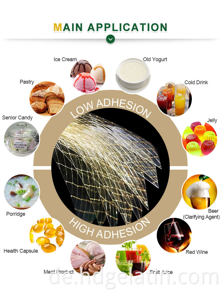 Pharmazeutische Gelatine für Ölweich- oder Hartkapselgelatinepulver